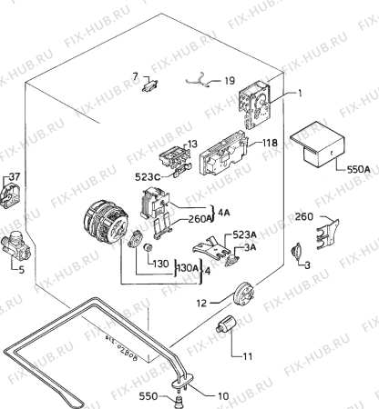 Взрыв-схема посудомоечной машины Zanussi ZB4520G-2 - Схема узла Electrical equipment 268